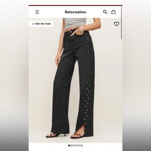 Reformation Cary studded jean